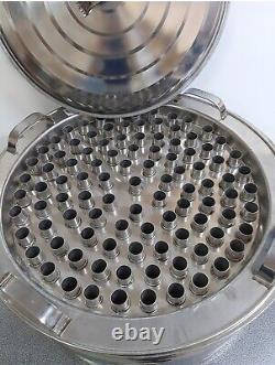 100Tube Large Thai Ice Cream Maker Stainless Steel Popsicles Homemade Hand Crank
