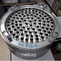 100Tube Large Thai Ice Cream Maker Stainless Steel Popsicles Homemade Hand Crank