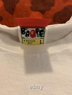 100% Authentic Bape A Bathing Ape Snoopy Peanuts Shirt Size Large BBC Ice Cream