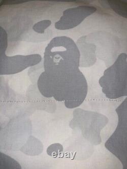 100% Authentic Bape Bathing Ape Black White Reversible Coat BBC Ice Cream Large