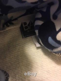 100% Authentic Bape Bathing Ape OG Blue Floral Camo Hoodie BBC Ice Cream Large