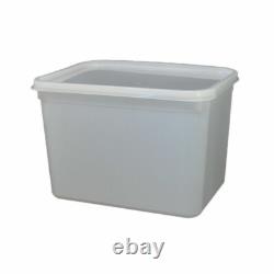 100 x 4L Rectangular Ice Cream Tubs With Lids Kitchen Food Storage Containers