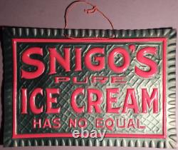 1910s John Snigo Ice Cream Pittsburgh PA Archive Photo Sign Business Cards S-1T