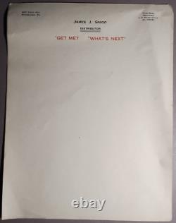 1910s John Snigo Ice Cream Pittsburgh PA Archive Photo Sign Business Cards S-1T