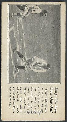 1928 Fro Joy Ice Cream Babe Ruth #3 Bang! The Babe Lines one out! NY Yankees HOF
