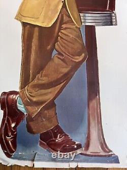 1949 Gripper Ice Cream American Advertising Terst Poster Rare 54x41 Inches Large