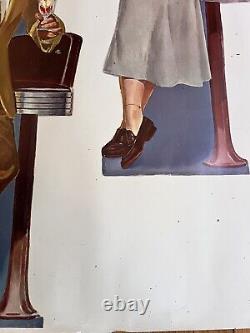 1949 Gripper Ice Cream American Advertising Terst Poster Rare 54x41 Inches Large