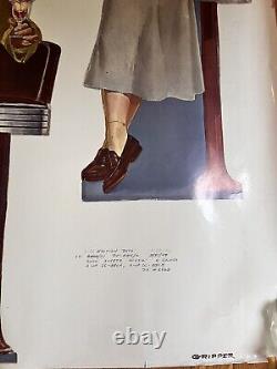 1949 Gripper Ice Cream American Advertising Terst Poster Rare 54x41 Inches Large