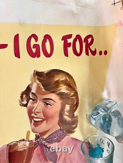 1949 Gripper Ice Cream American Advertising Terst Poster Rare 54x41 Inches Large