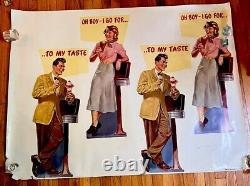 1949 Gripper Ice Cream American Advertising Terst Poster Rare 54x41 Inches Large