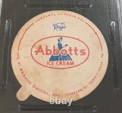 1953 Dixie Lids Warren Spahn PSA 5 LARGE Abbotts Ice Cream (JUST GRADED POP-1)