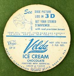 1954 Dixie LID Enos Slaughter Right Without Tab Velda Ice Cream 3 3/16 Large