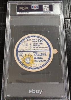 1954 Dixie Lids Ralph Kiner PSA 5 LARGE withTAB Bordens Ice Cream (JUST GRADED)