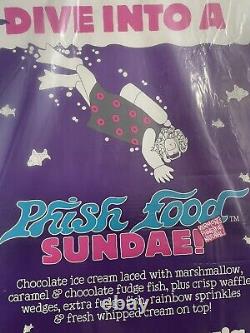1996 Ben & Jerry's Phish Food Sundae Promo Poster Large RARE Ice Cream