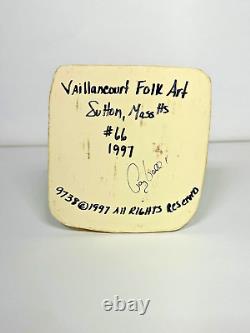1997 Blue Father Xmas Banquet Ice Cream Mould, Vaillancourt Folk Art #9738