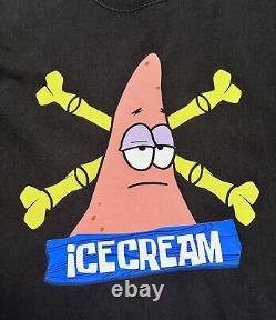 2013 L Billionaire Boys Club ICECREAM SpongeBob Patrick Star Cross Bones T-Shirt