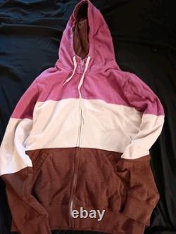 2014 The Last of Us Naughty Dog Ellie's Fall Hoodie L Neapolitan Ice Cream Theme