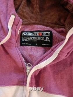 2014 The Last of Us Naughty Dog Ellie's Fall Hoodie L Neapolitan Ice Cream Theme
