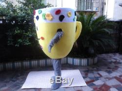 2018 Ice Cream Cup Mascot Costumes Drink Restaurant Cosplay Outfits Adversting
