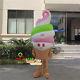 2018 Ice Cream Mascot Adversting Costume Restaurant Dress DrinkCosplay Outfit
