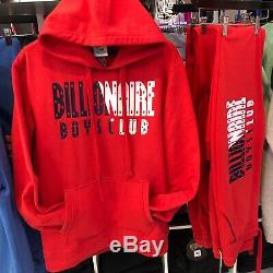 2020 Brand New Billionaire Boys Club BBC Red Sweatsuit Hoodie Pants ICECREAM L