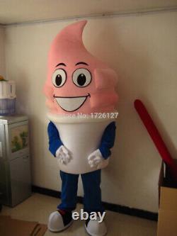 2020 Ice Cream Mascot High-quality Handmade Costume Suits Cosplay Party Outfits