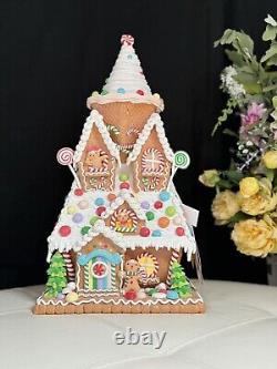 22 in SugarPlum Dreams Gingerbread House Light Up Ice Cream Christmas Decor