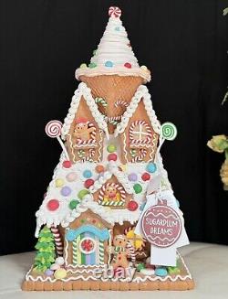 22 in SugarPlum Dreams Gingerbread House Light Up Ice Cream Christmas Decor