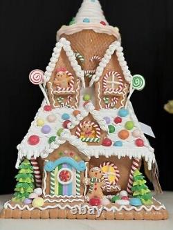 22 in SugarPlum Dreams Gingerbread House Light Up Ice Cream Christmas Decor