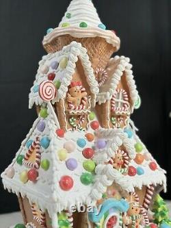22 in SugarPlum Dreams Gingerbread House Light Up Ice Cream Christmas Decor