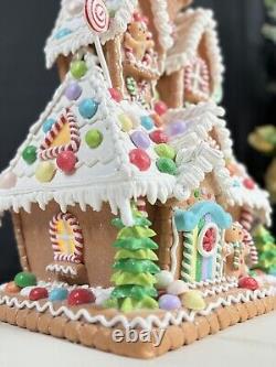 22 in SugarPlum Dreams Gingerbread House Light Up Ice Cream Christmas Decor