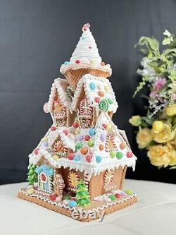 22 in SugarPlum Dreams Gingerbread House Light Up Ice Cream Christmas Decor