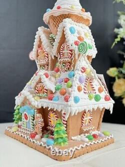 22 in SugarPlum Dreams Gingerbread House Light Up Ice Cream Christmas Decor