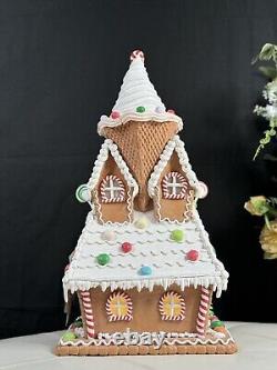 22 in SugarPlum Dreams Gingerbread House Light Up Ice Cream Christmas Decor
