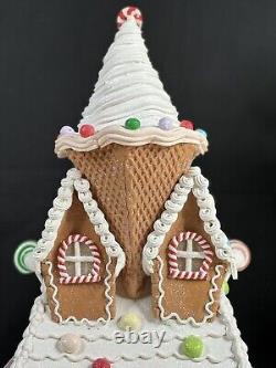 22 in SugarPlum Dreams Gingerbread House Light Up Ice Cream Christmas Decor