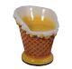 28 Yellow Melted Ice Cream Sundae Waffle Cone Parlor Stool Chair