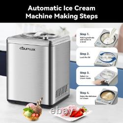 2.64 Quart Ice Cream Maker with Built-in Compressor, Fully Automatic Ice Crea