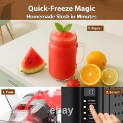2 in 1 Soft Serve Ice Cream & Commercial Frozen Drink Machine with LED Display