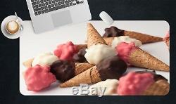 3D Colorful Ice Cream 070 Non-slip Office Desk Mouse Mat Large Keyboard Pad Game