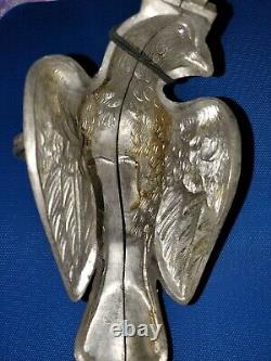 3 Piece Banquet Size American Eagle Pewter Ice Cream Mold C. C. Brevete