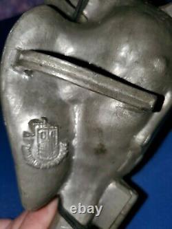 3 Piece Banquet Size American Eagle Pewter Ice Cream Mold C. C. Brevete