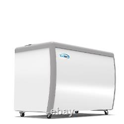49 Inch Commercial Ice Cream Dipping Cabinet Display Case, 8 Large Displayed Tub