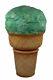4' Tall Large Mint Green Scoop Ice Cream Cone Standing Display Resin Statue