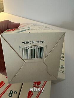 5 boxes x 200 -Poly King 8 jumbo red spoon straws smoothie ice cream snow cones