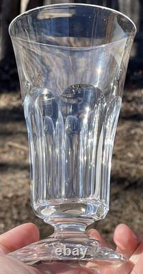 8 Cut Glass Large Footed Glasses French Bohemian Bloody Mary Ice Cream 6.5 H