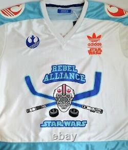 ADIDAS STAR WARS Hockey Jersey Skywalker Alliance T-shirt Print Embroidery White
