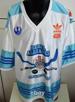 ADIDAS STAR WARS Hockey Jersey Skywalker Alliance T-shirt Print Embroidery White