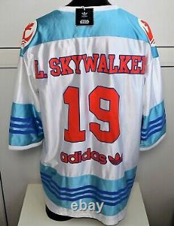 ADIDAS STAR WARS Hockey Jersey Skywalker Alliance T-shirt Print Embroidery White