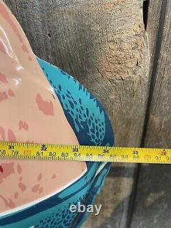 AMAZING Vintage Die Cut 1950s Coca Cola Large Colorful Ice Cream Sign 34x26