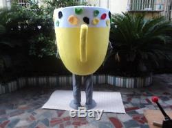 Adversting Ice Cream Cup Mascot Costumes Adults Parade Restaurant Cosplay Outfit